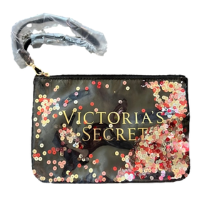 NWOT VS sequin zip up pouch